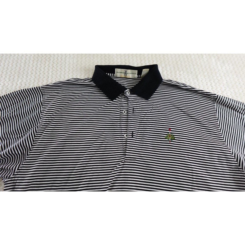 Fairway & Greene Golf Polo XL Short Sleeve Shirt striped - Picture 2 of 10